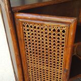 Rattan bookcase 70