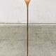 Postmodern Design Brass Fluted Torchiere Floor Lamp by Relco, Italy, 1980s