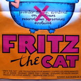 Original movie poster "Fritz the cat" Robert Crump
