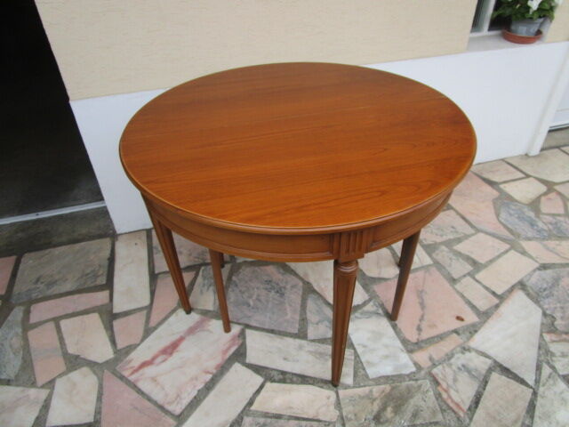 Old half-moon table