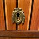 Inlaid chest of drawers with marble top