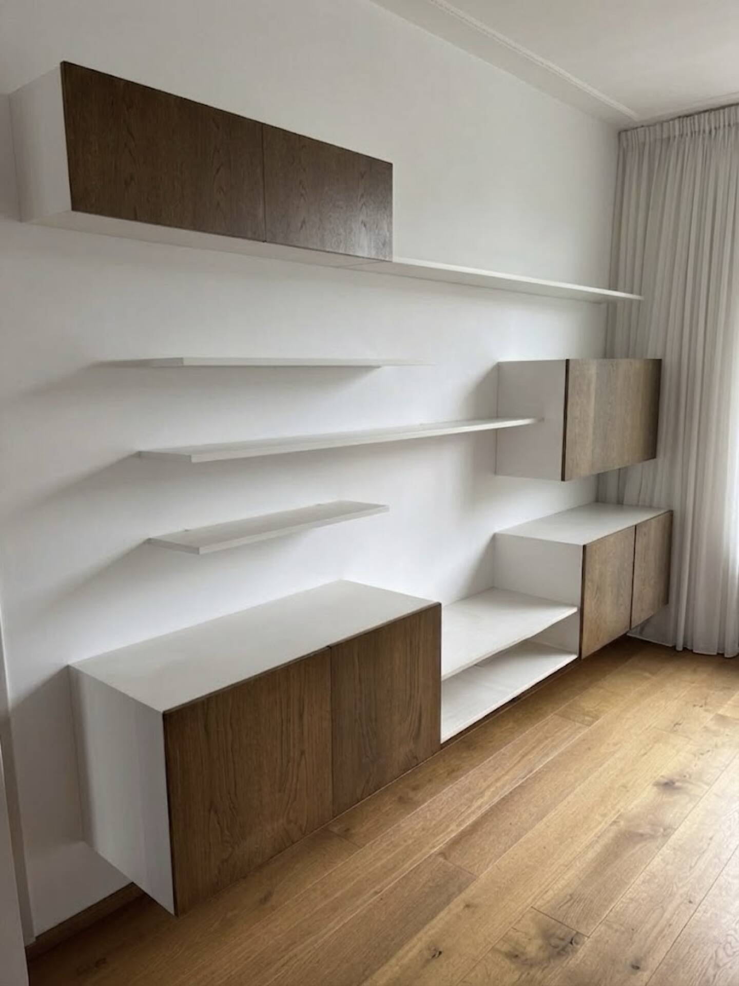 Vintage floating wall unit by Banz Bord, 1970s.