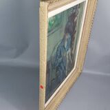 Oil on panel Young woman reading Signed Roger Alluin dated 28/2/38