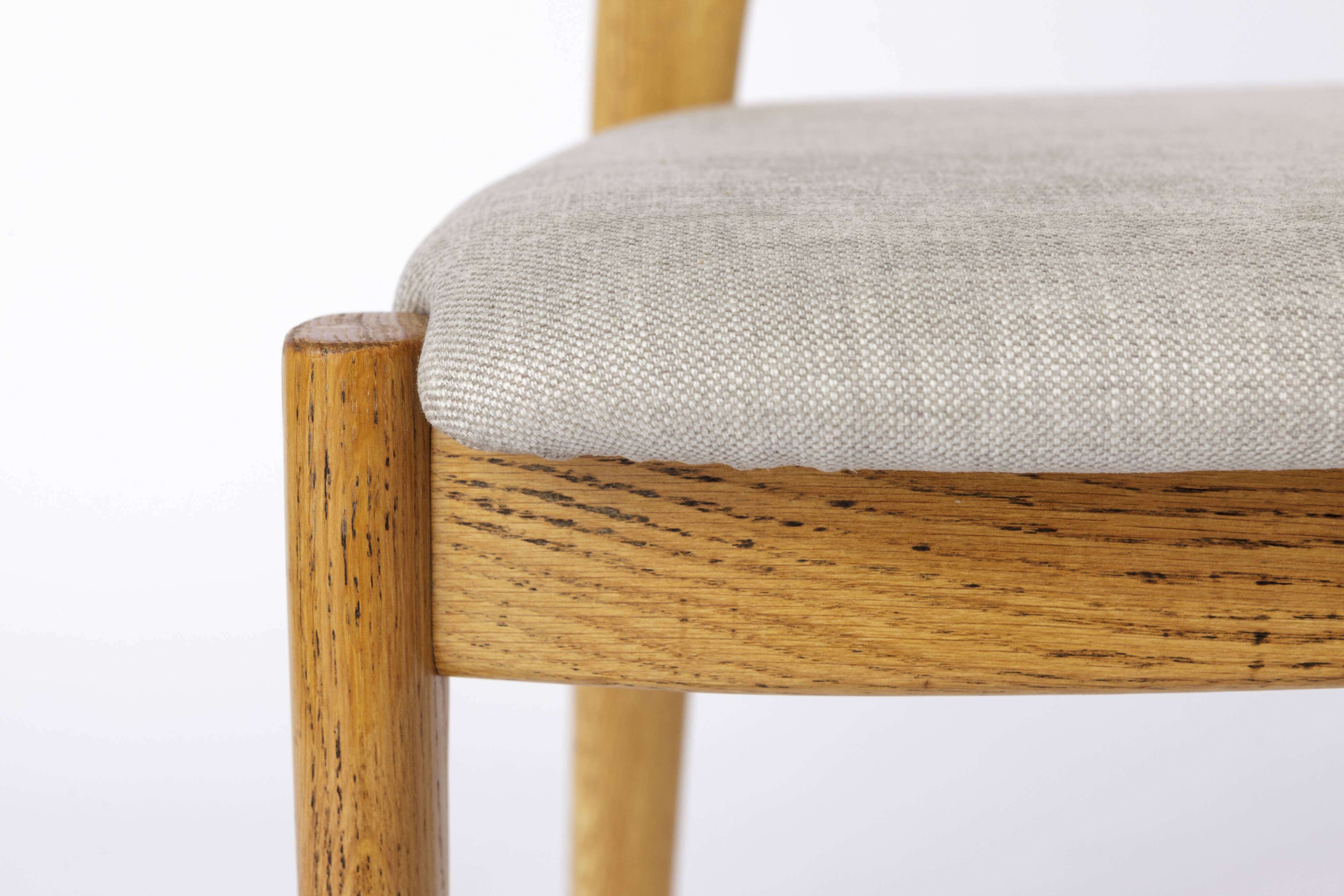 1 of 5 Niels Koefoed Chairs Oak 1970s Danish Vintage