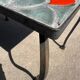 Ceramic coffee table with scales from the 1950s.