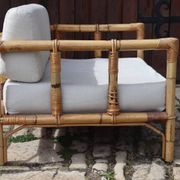 Fauteuil en rotin par Dal Vera, Italie 1970