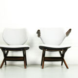 Set of 2 Louis van Teeffelen for Webe easy chairs "pelican",   1960s