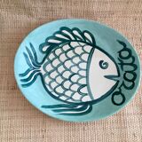 Hand-painted ceramic plate