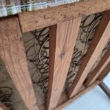 1950s, Danish 2-seater sofa, beige furniture wool fabric, beech wood legs.