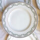 Set of 6 flat plates Saint Amand Blue white red Iron Earth