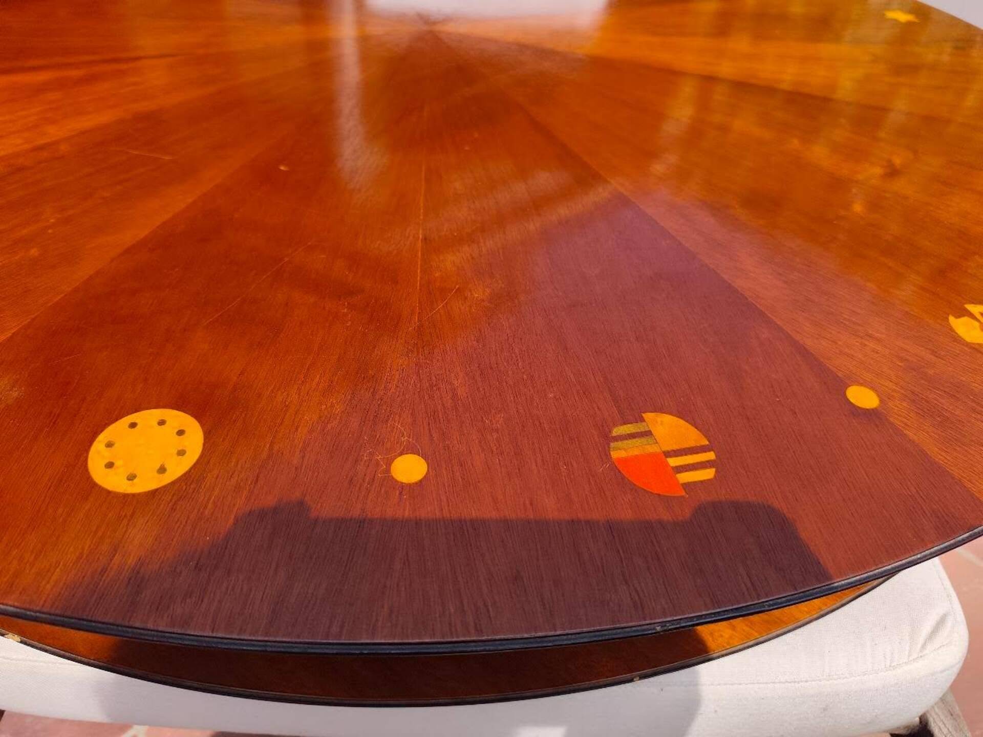Unique cherry-wood table from Italy 60/70'