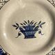 Dessert plates in Rouen faience with hand decoration.