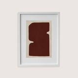 Framed abstract painting