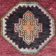 Vintage turkish pastel rug ,  97 x 52 cm
