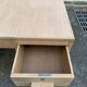 Bureau administratif extensible rénové en chêne du XIXème 130cm