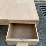 Bureau administratif extensible rénové en chêne du XIXème 130cm