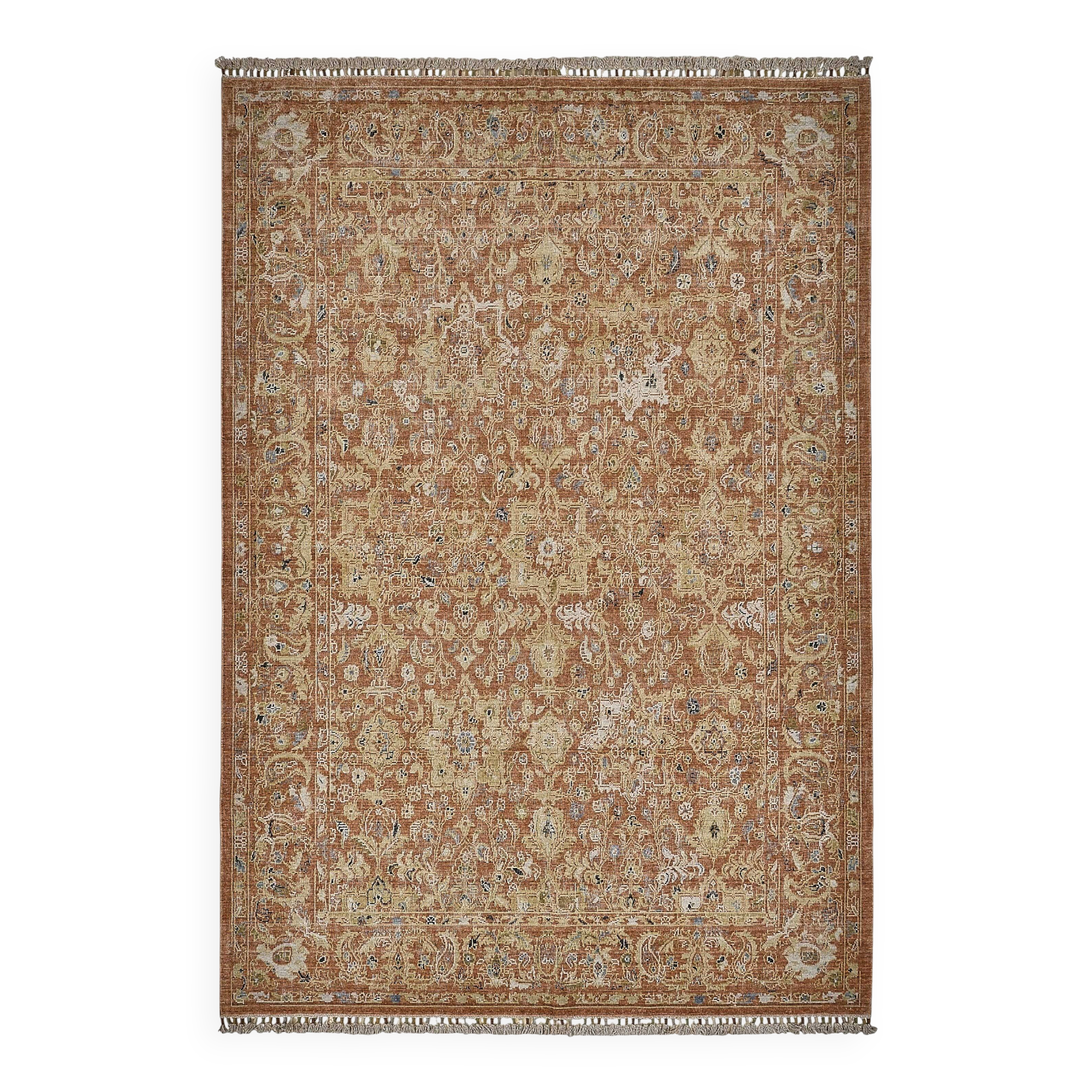 Turkish Handcrafted Loom Oushak Rug 206 cm x 292 cm