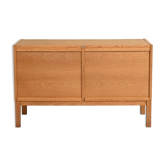Buffet en chêne avec portes rétractables