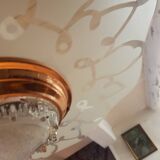 Lustre Art Déco saturne style Ezan