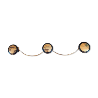 Coat rack, 3 vintage hooks year 50