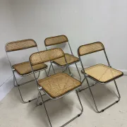 4 chaises Plia par Giancarlo Piretti