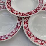 6 Amandinoise soup plates