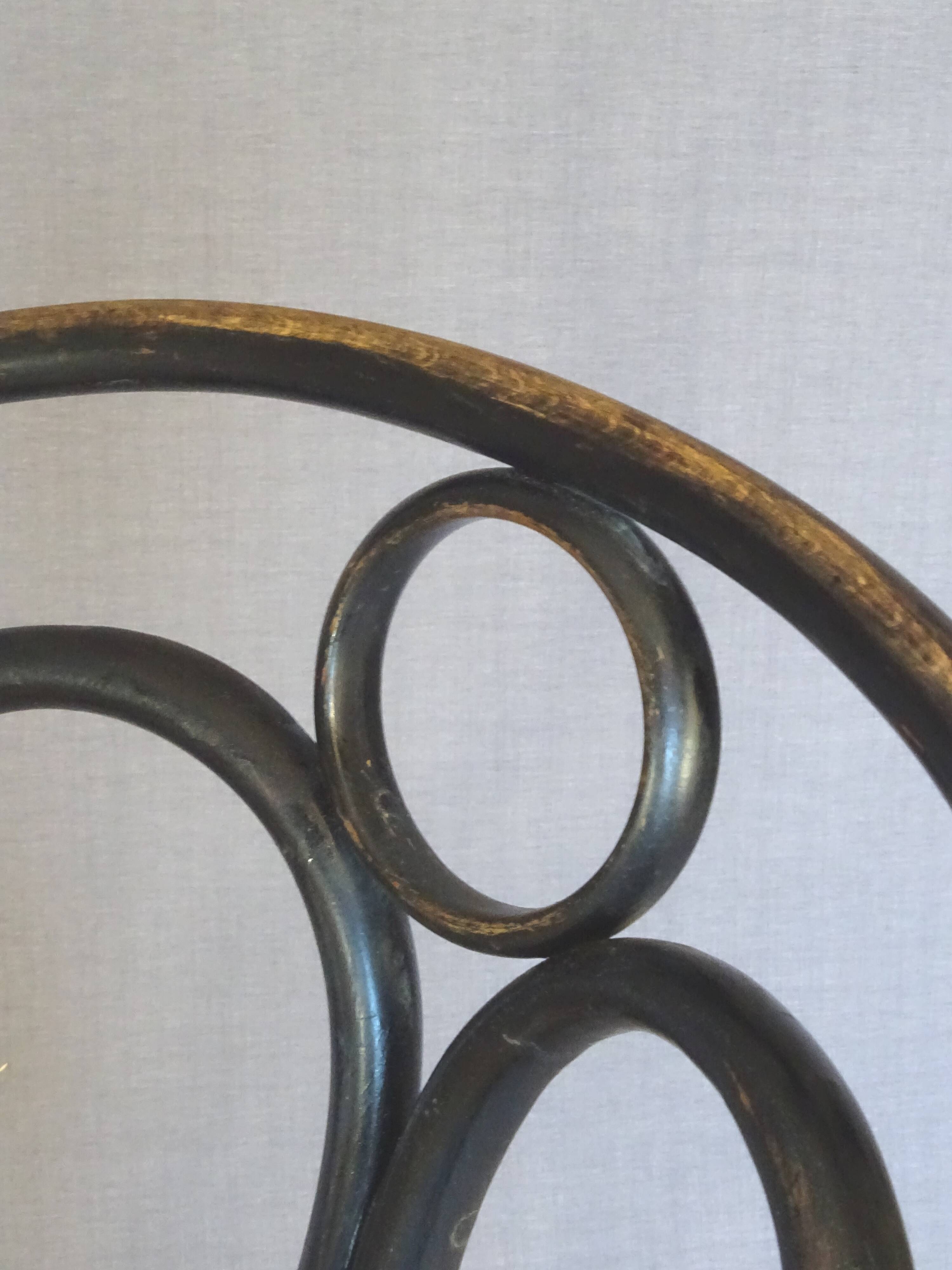 2 KOHN N°35 Art Nouveau bistro chairs -1875- recently hand-caned