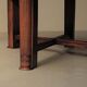 Modernist oak table with a checkerboard top, France, circa 1940.
