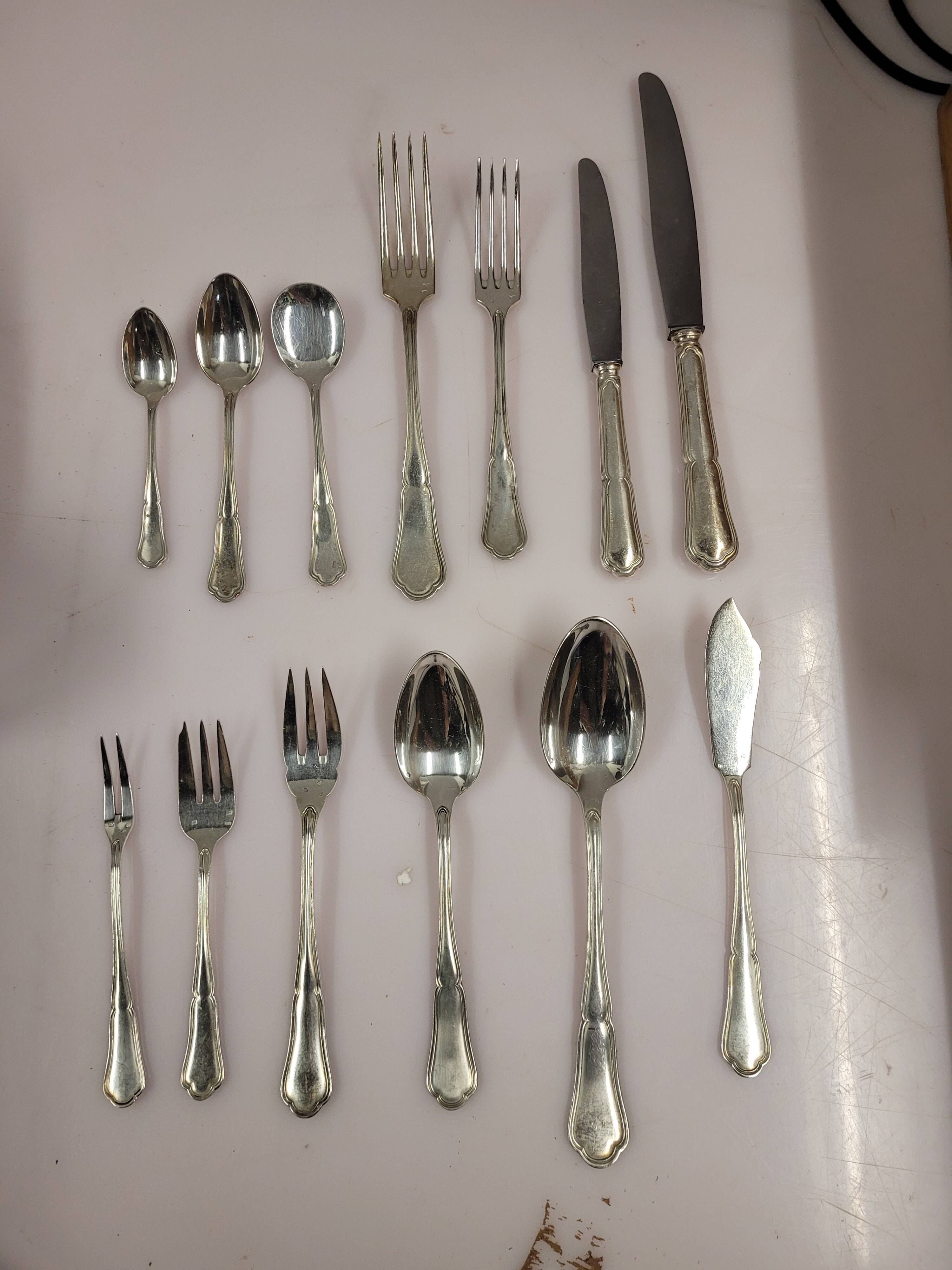 Cutlery set 170 pieces in chrome metal Goldsmith Chrysalia