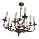 Lustre bronze 10 branches