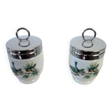 2 Royal Worcester English porcelain egg cups