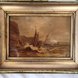 Series of four small framed chromos