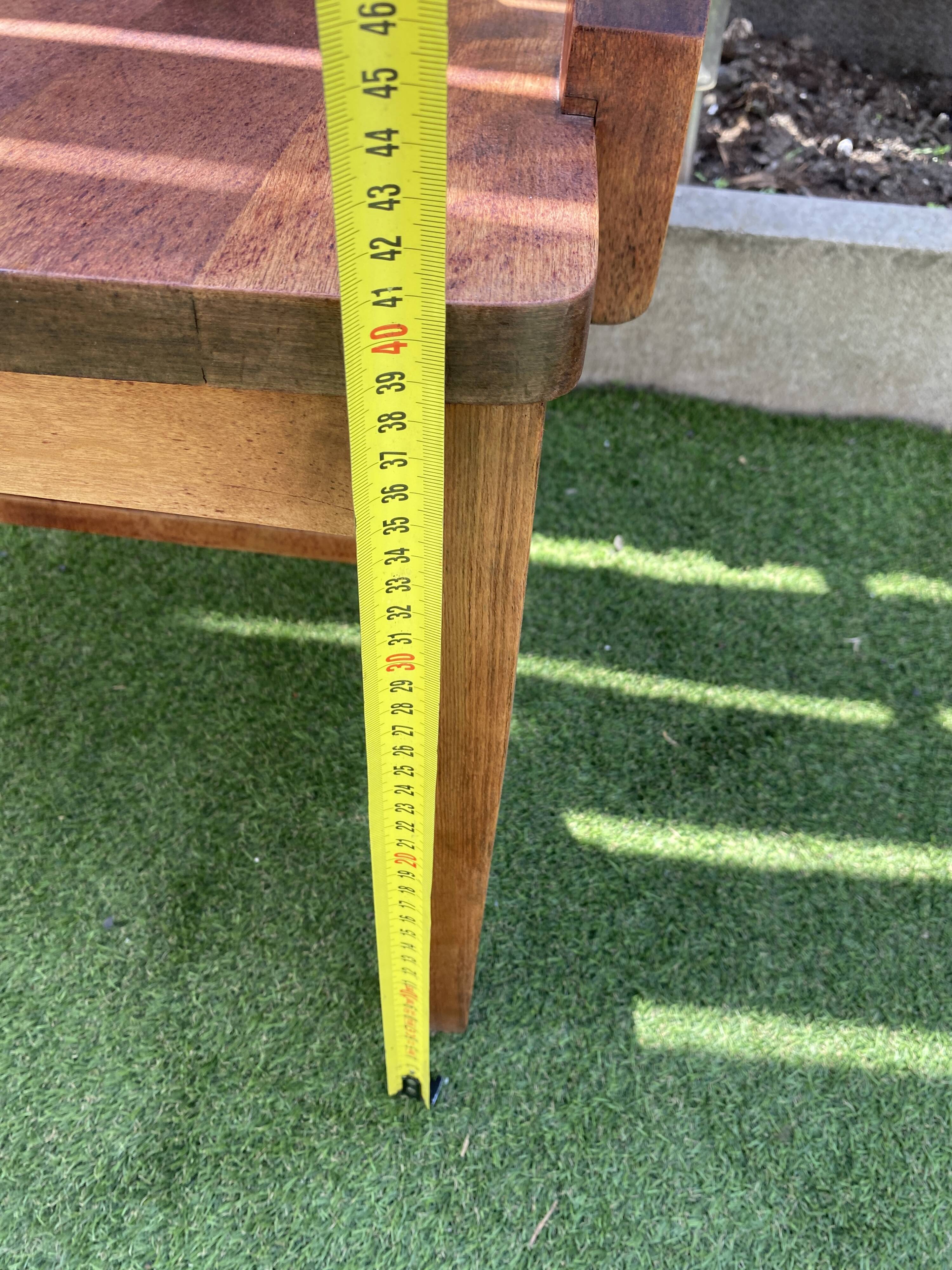 Exotic wood armchair