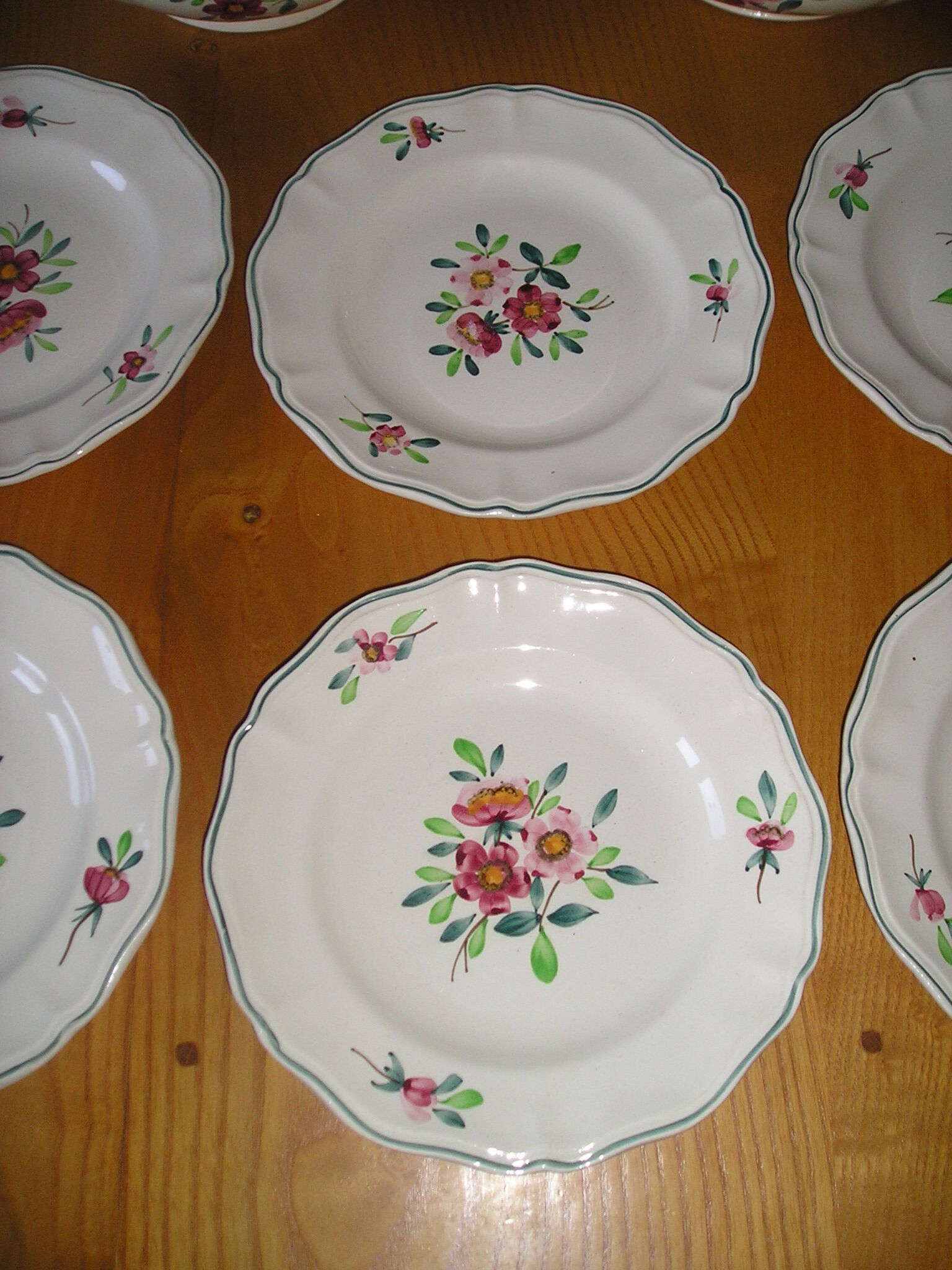 Table service 6 people Sarreguemines model "amazonas" 14 pieces