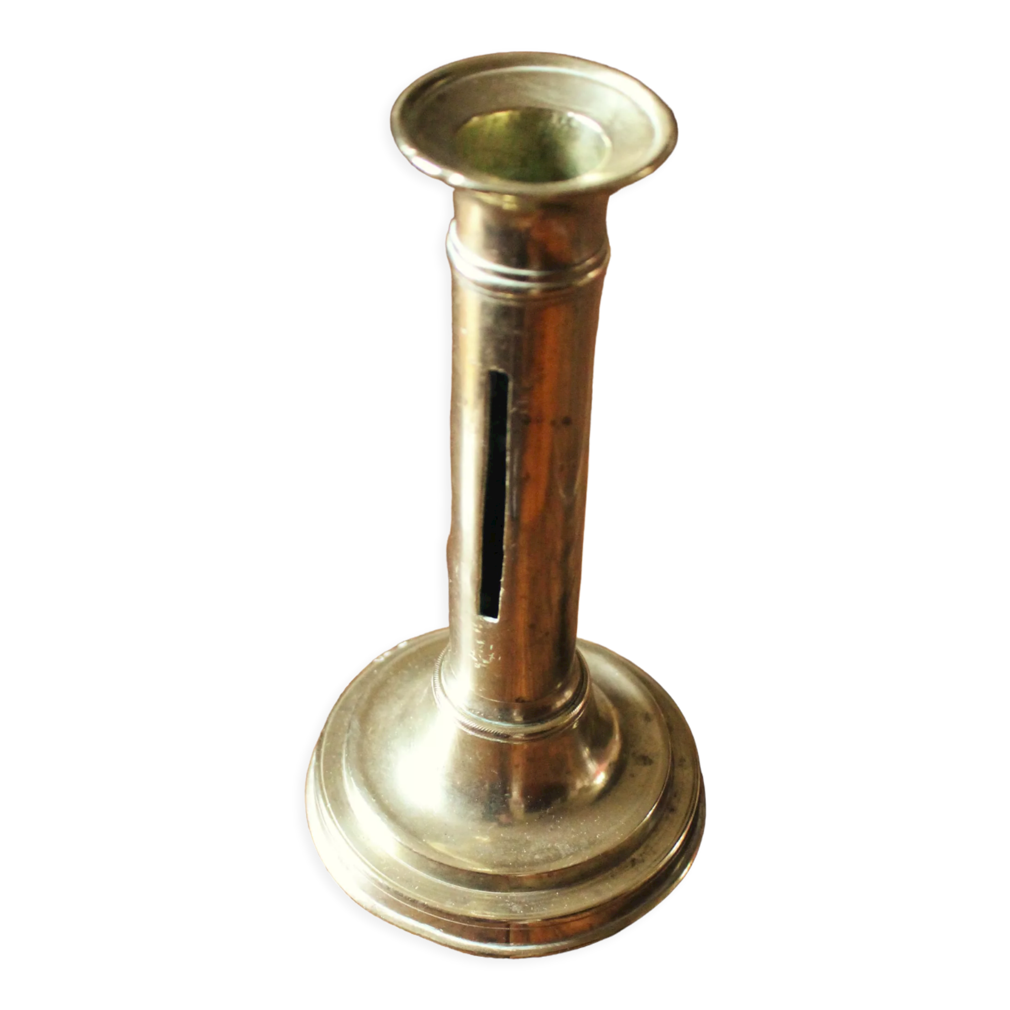 Brass torch candle holder
