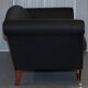 Three-seater Art Deco canapé with a light hardwood frame.