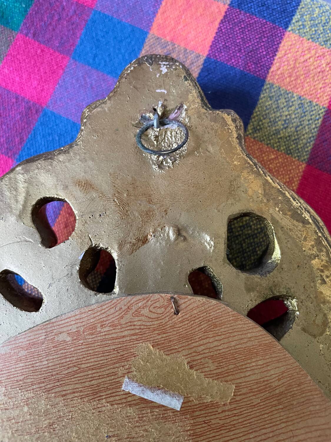 Golden rockery mirror