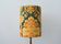 Fabric lampshade with baroque pattern, antique gold leaf design.