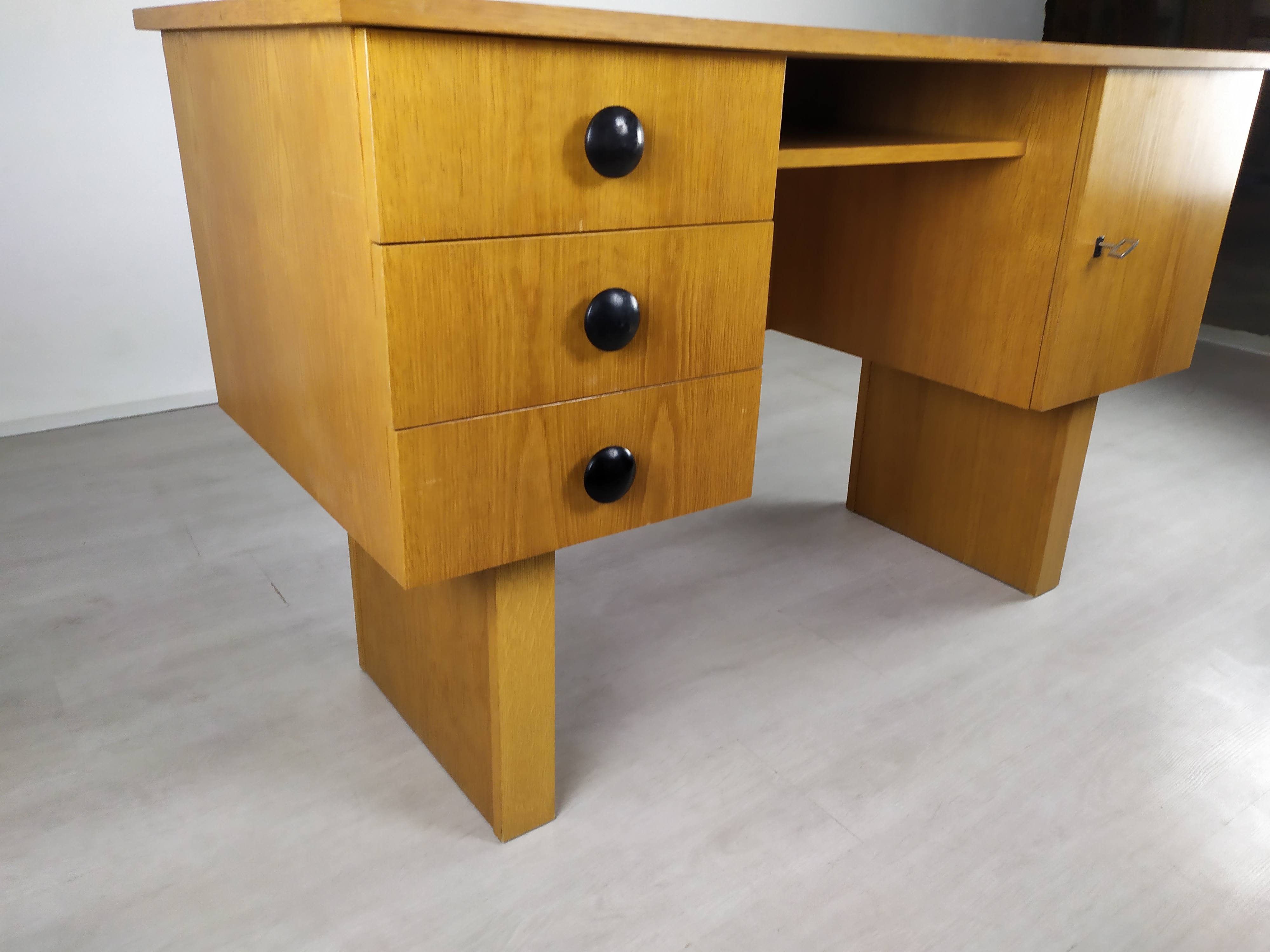 Bureau chêne vintage