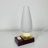 Opaline and Bakelite tulip lamp, 1950s