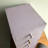 Storage locker wooden drawers