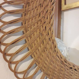 Wicker sun mirror