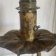 Brutalist floor lamp with chain links