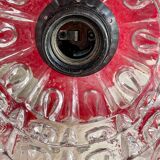 Vintage molded glass pendant light