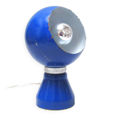 Lampe boule bleue Piero de Martini Reggiani 1968