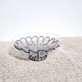 Grande coupe en fer forgé et verre contraint