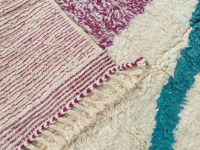 Custom-made traditional pure wool carpet 2/3 m