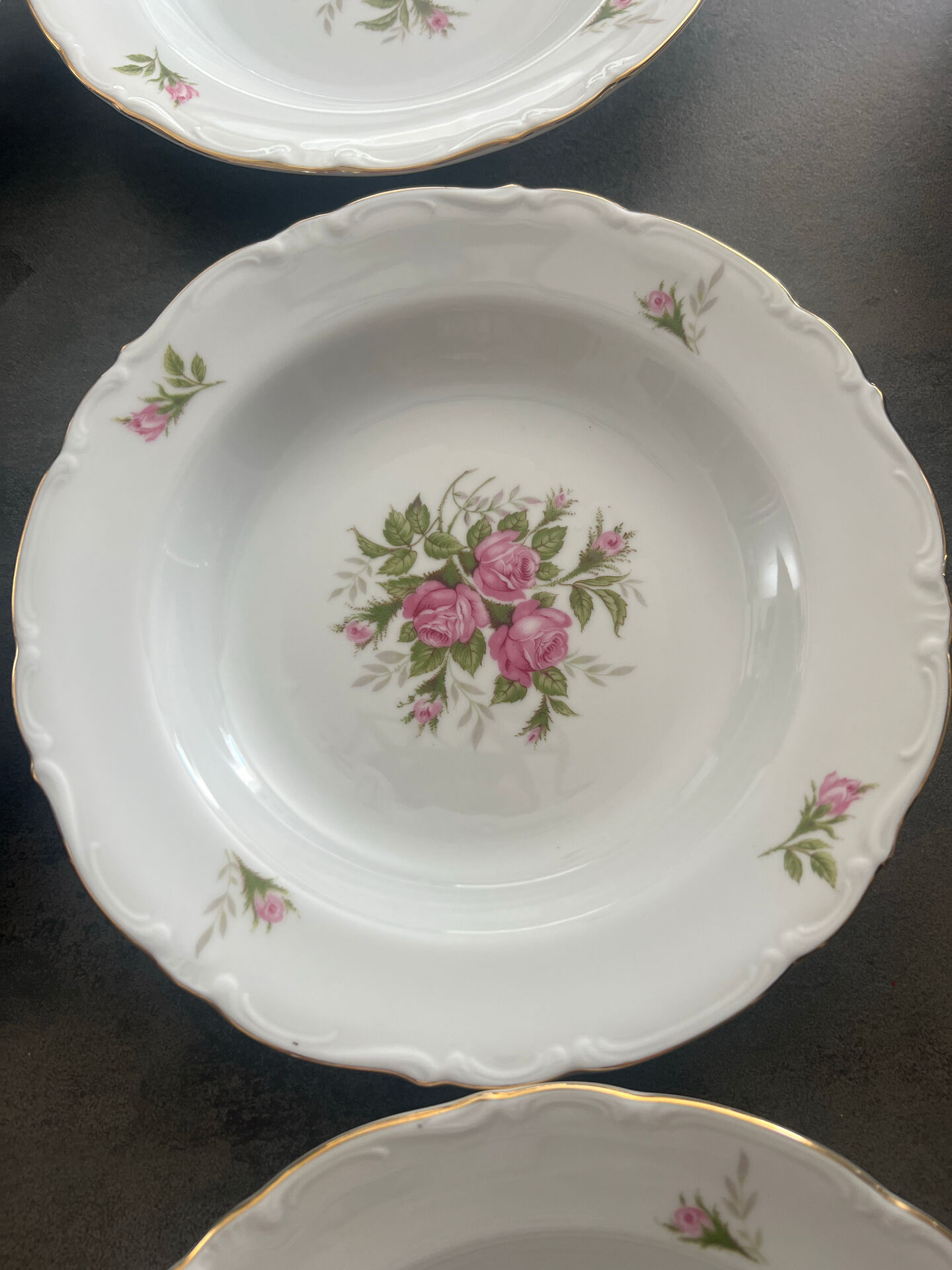 Set of 6 deep plates, Winterling