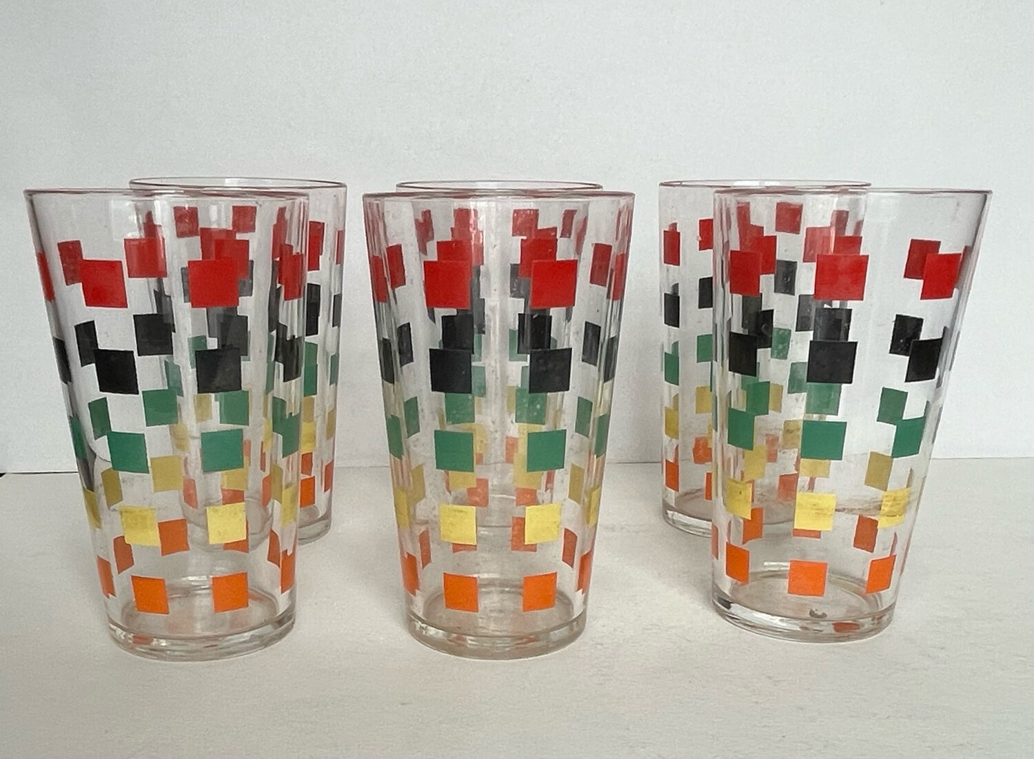 Set of 6 vintage glasses
