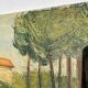 Old painting of a forest landscape in Les Landes